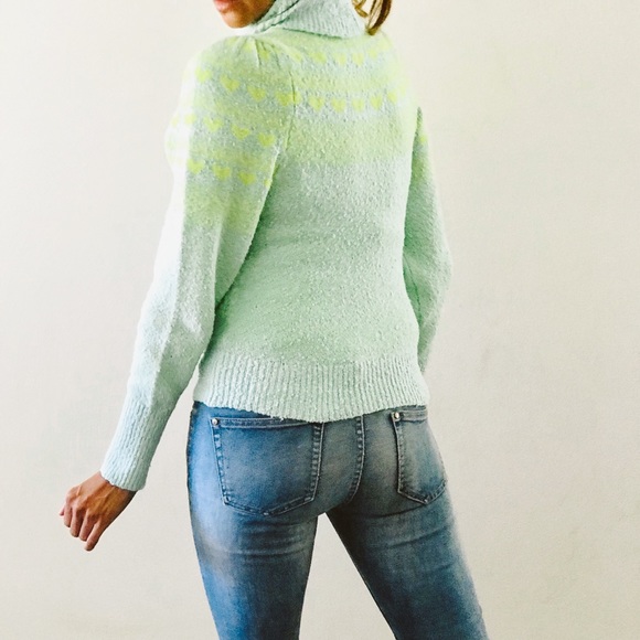 NWOT Free People love notes heart sweater Sz XS - Picture 5 of 9